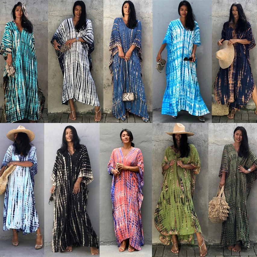 Pakaian Pantai Wanita Ukuran B - Cover Up Kaftan ulasan dan harga