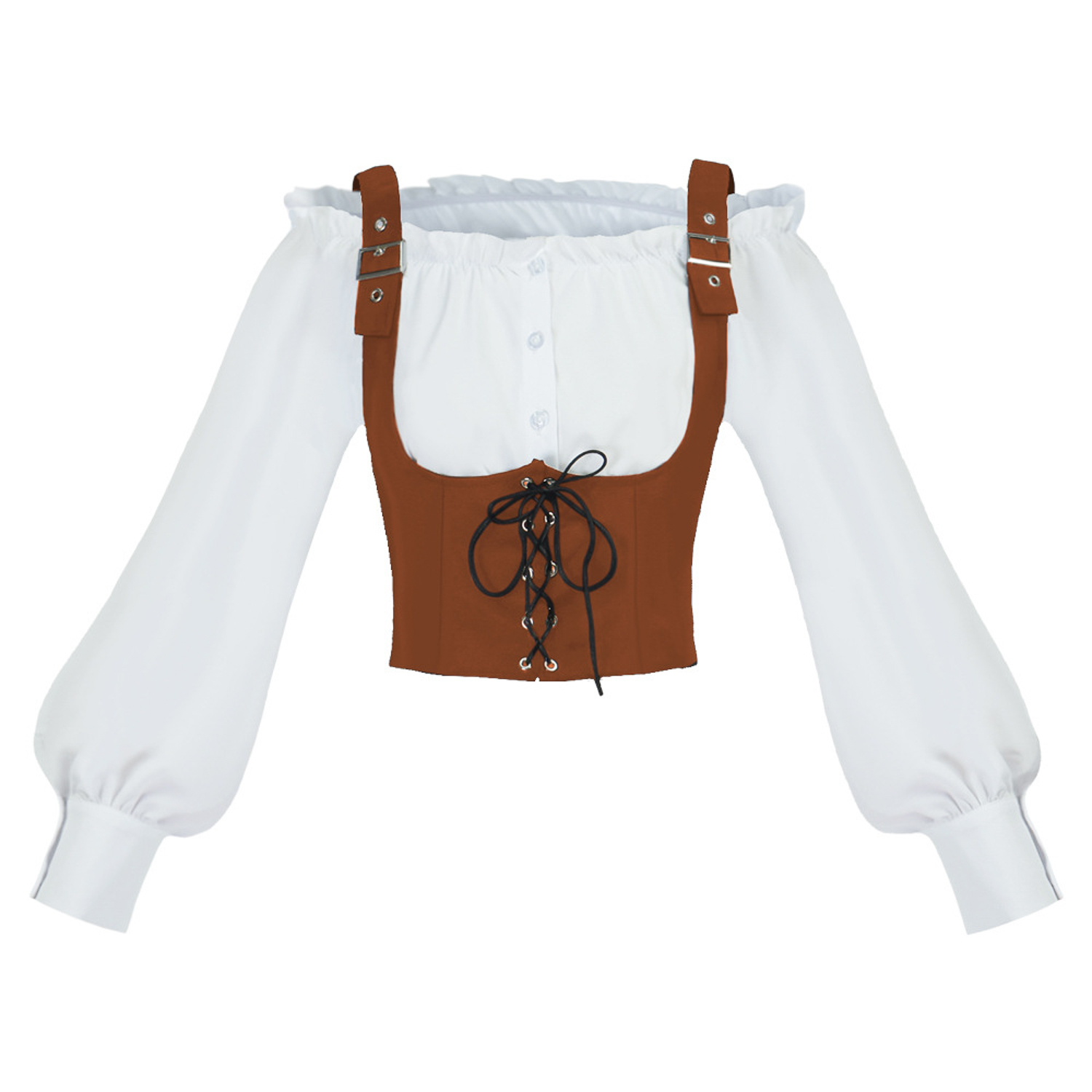 Setelan Kostum Renaissance 2 P - Blouse Off Shoulder ulasan dan harga