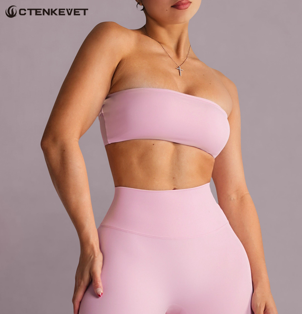 Bra Olahraga Tanpa Tali Atasan - Crop Top Crochet ulasan dan harga