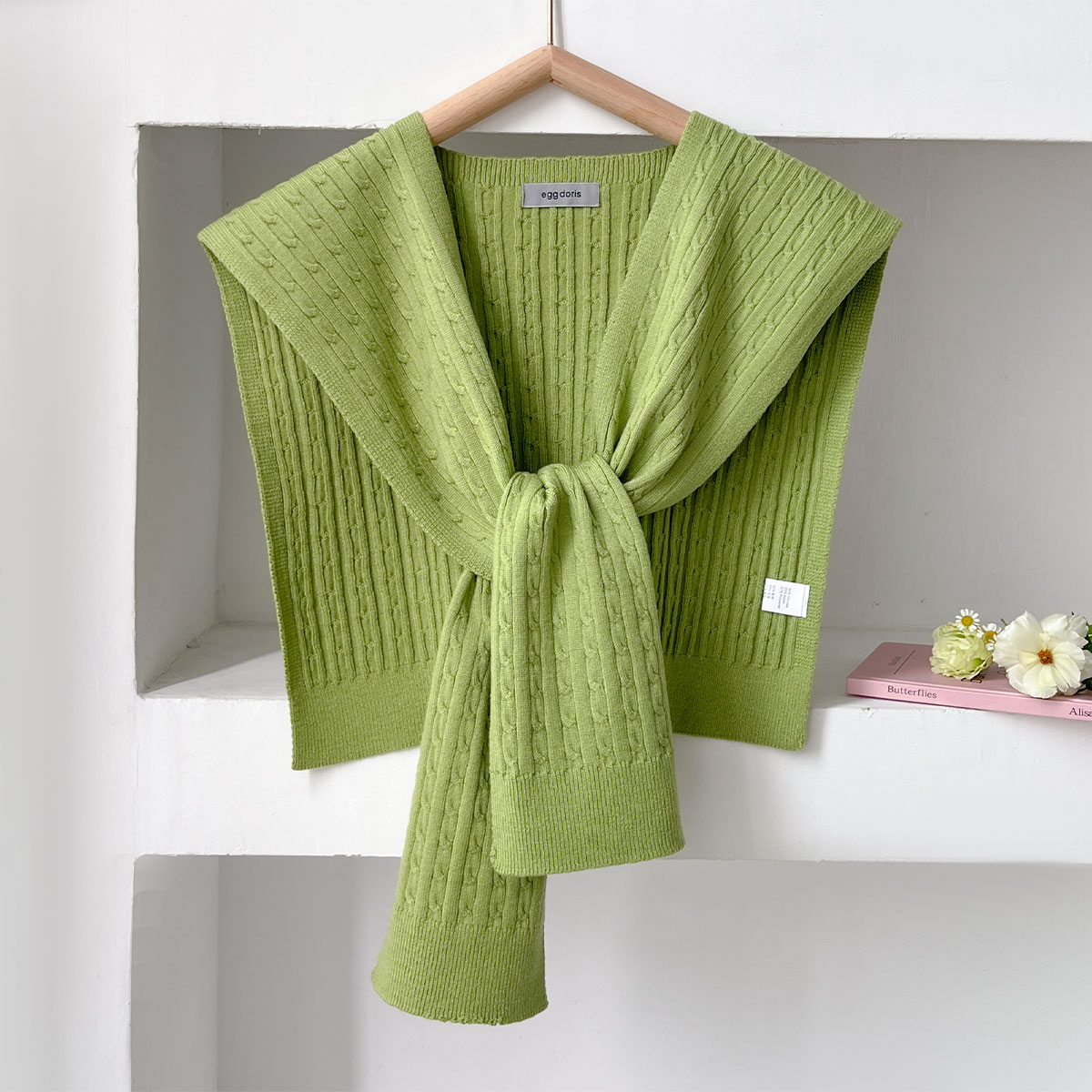 Syal Rajut Musim Gugur Korea B - Blouse Off Shoulder ulasan dan harga