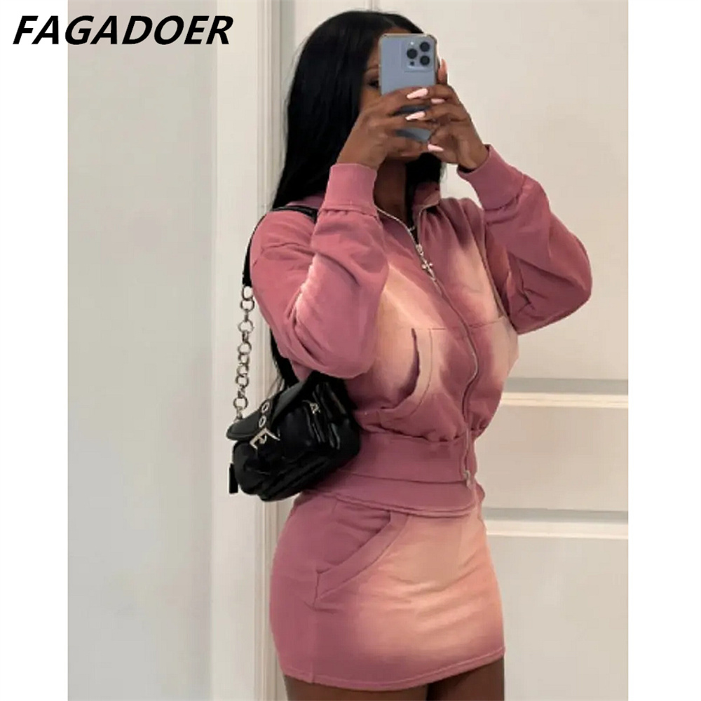 FAGADOER setelan cetakan pewar - Crop Top Crochet ulasan dan harga