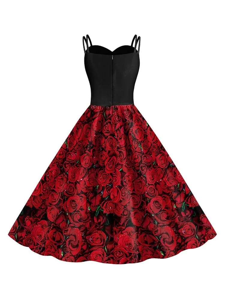 Gaun Kostum Cosplay Remaja Wan - Romper Floral Print ulasan dan harga